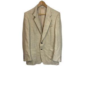 Men's Rubin Beige Wool Blend Sport Coat & Blazer 40R